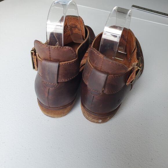 Born Shoes Womens Size 7 Leather Woven Buckle Cut Out Ankle Booties Witch Whimsy - Picture 5 of 11